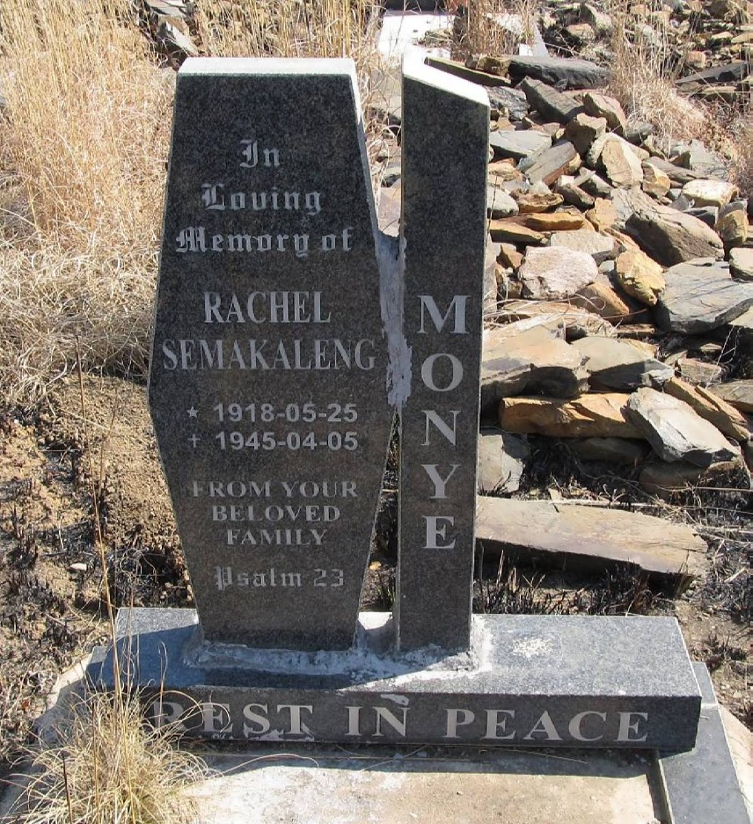 MONYE Rachel Semakaleng 1918-1945