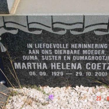 COETZEE Martha Helena 1929-2001