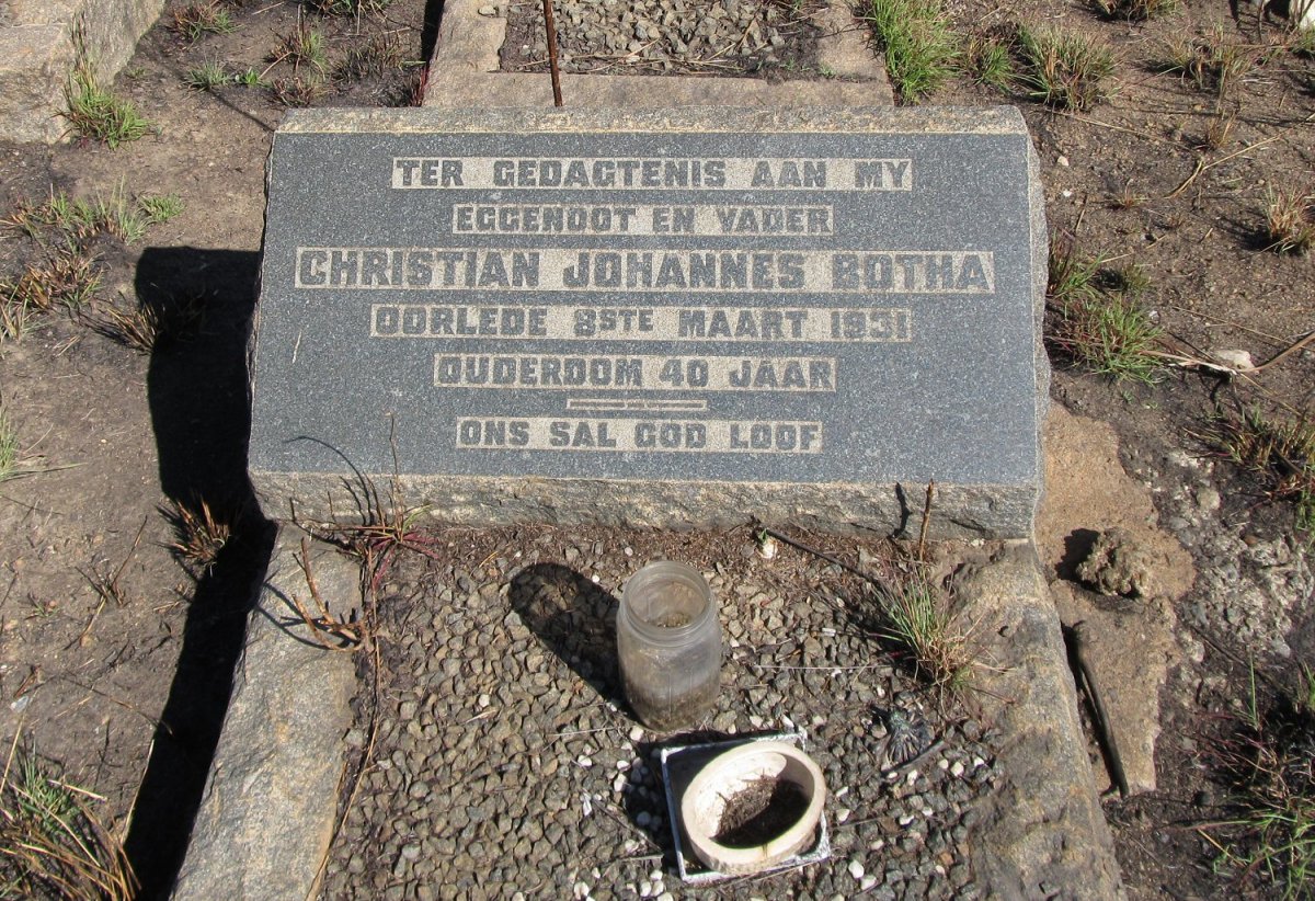 BOTHA Christian Johannes -1931