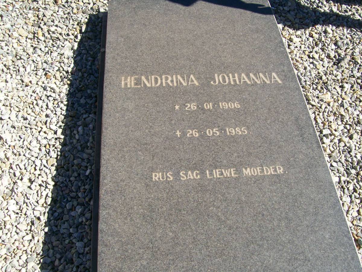 GROBLER Hendrina Johanna 1906-1985