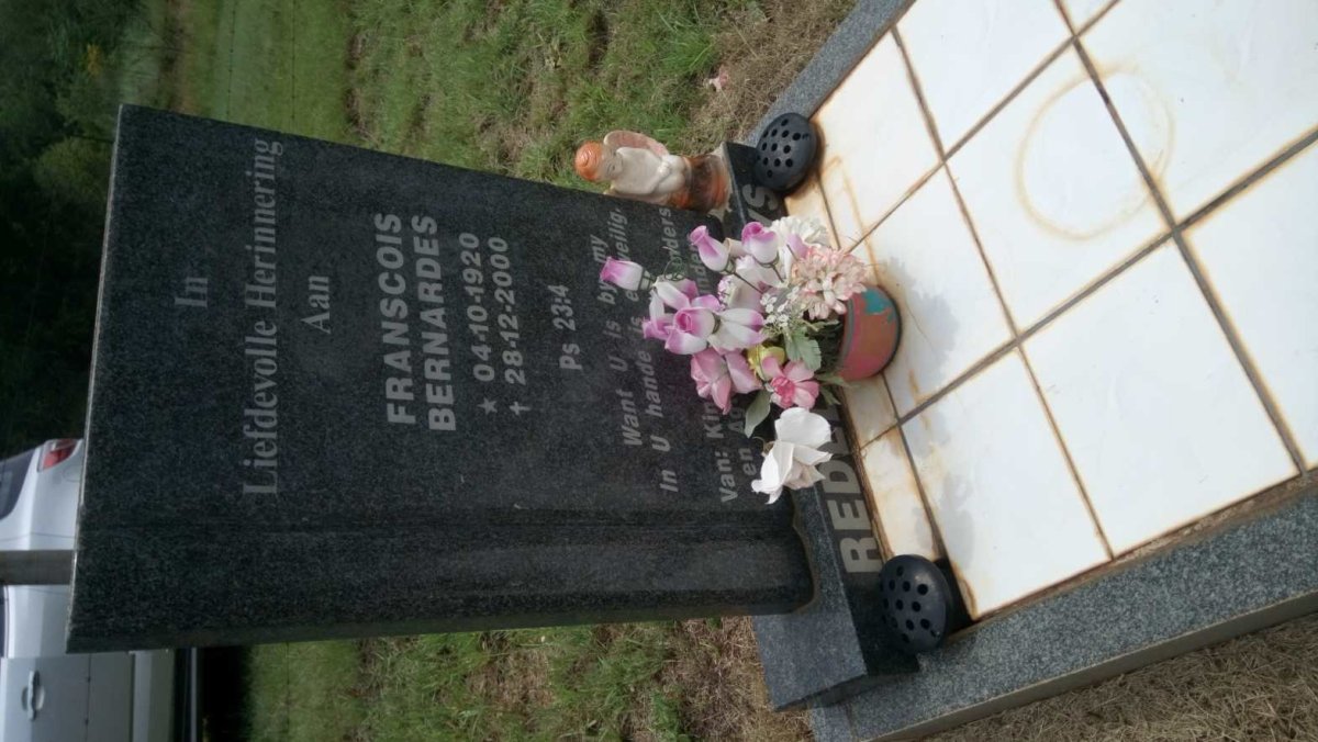 REDELINGHUYS Franscois Bernardes 1920-2000