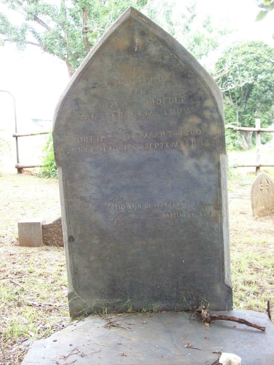 LOUW Jan Abraham 1860-1896