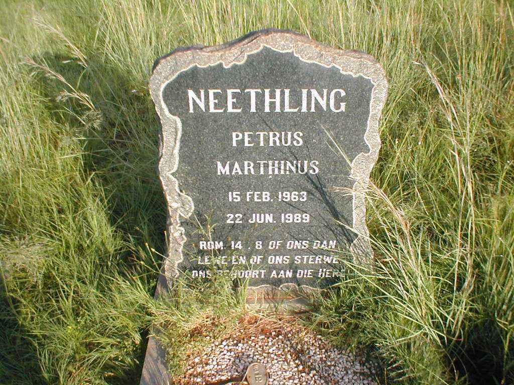 NEETHLING Petrus Marthinus 1963-1989
