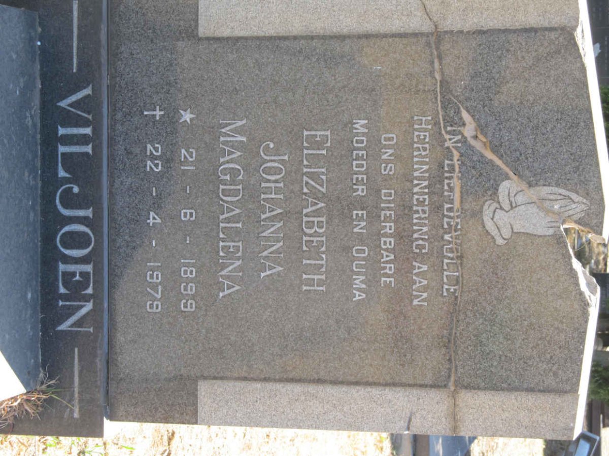 VILJOEN Elizabeth Johanna Magdalena 1899-1979