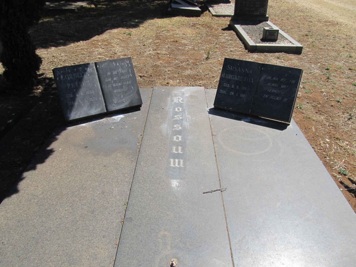 ROSSOUW Cornelis Petrus 1888-1978 &amp; Susanna Margaretha 1911-1987