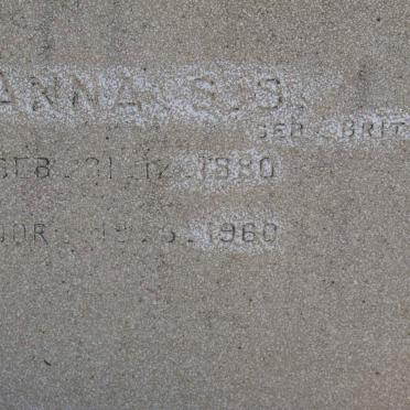 TAYLOR Frederik J. 1878-1958 &amp; Anna S.S. BRITS 1880-1960