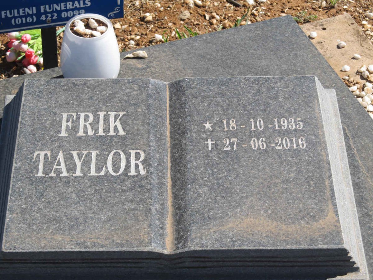 TAYLOR Frik 1935-2016