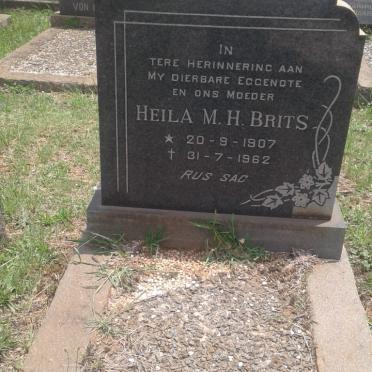 BRITS Heila M.H. 1907-1962