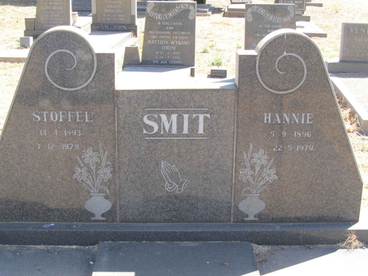 SMIT Stoffel 1893-1979 &amp; Hannie 1896-1979