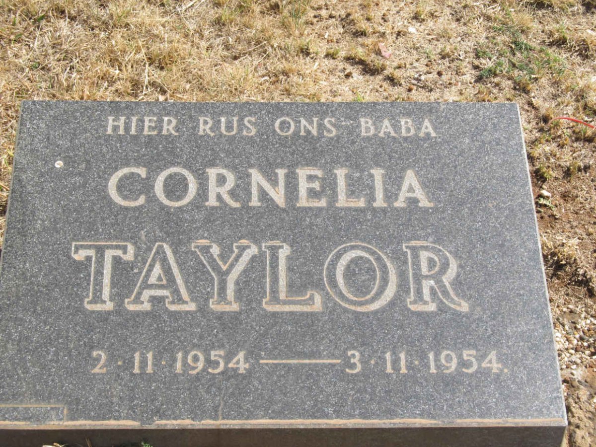 TAYLOR Cornelia 1954-1954