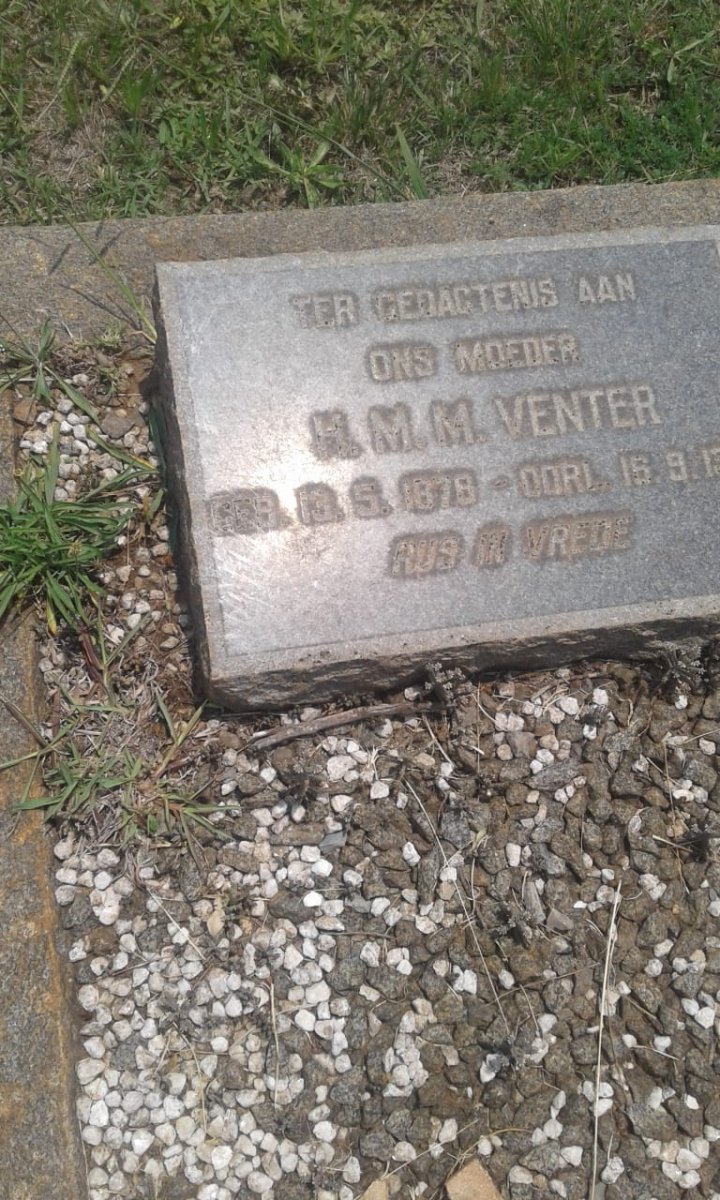 VENTER H.M.M. 1878-?