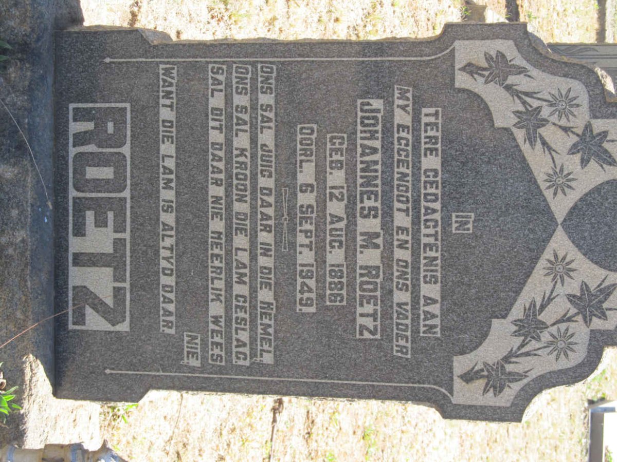 ROETZ Johannes M. 1886-1949