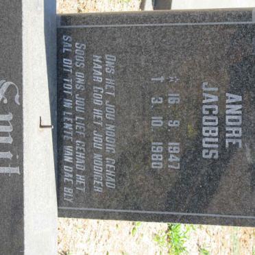 SMIT Andre Jacobus 1947-1980