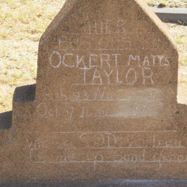TAYLOR Ockert Matys -1924