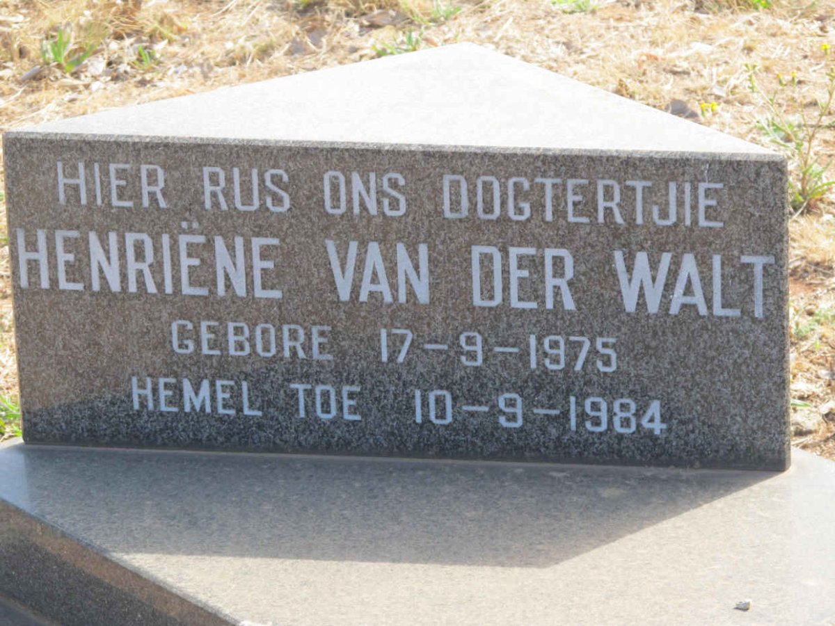 WALT Henriene, van der 1975-1984
