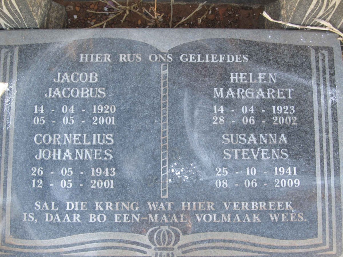 BRITS Cornelius J. 1875-1947 &amp; Anna E.J. 1875-1963