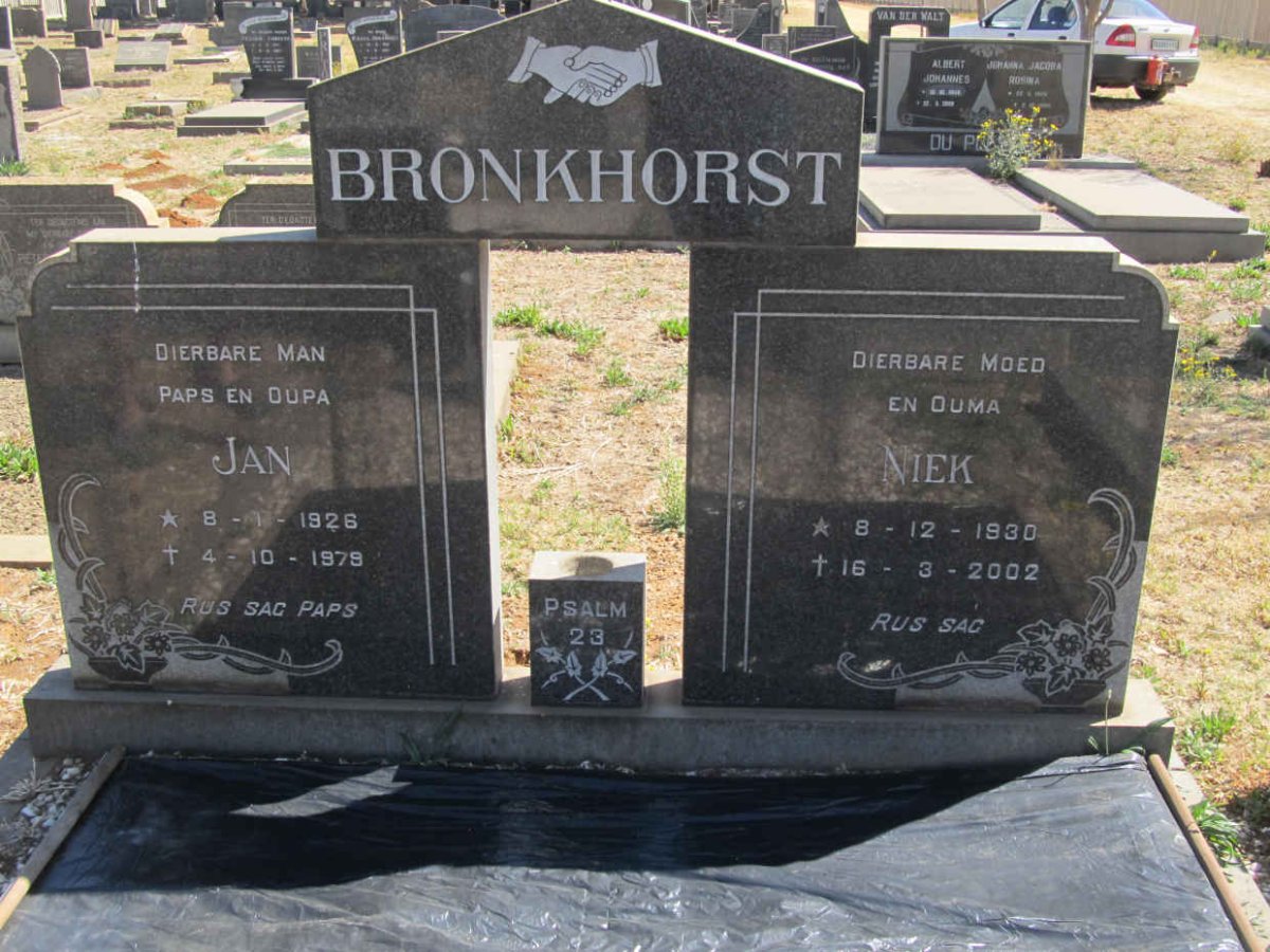 BRONKHORST Jan 1926-1979 &amp; Niek 1930-2002