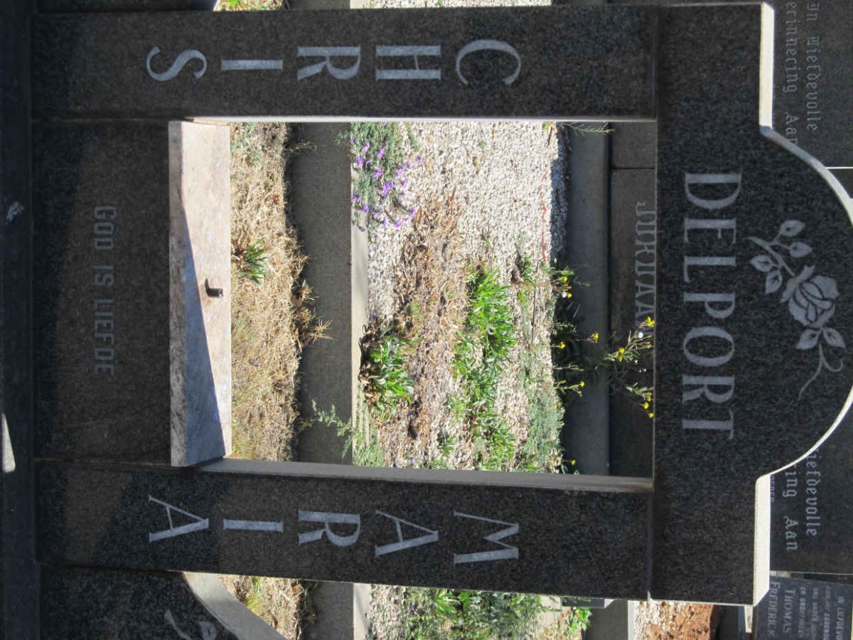 DELPORT Christiaan Ernst Gerhardus 1920-1990 &amp; Maria Magdalena VAN STADEN 1924-2001