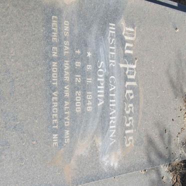 PLESSIS Johanna Jacoba Rosina, du 1926-1980 :: DU PLESSIS Albert Johannes 1946-2009
