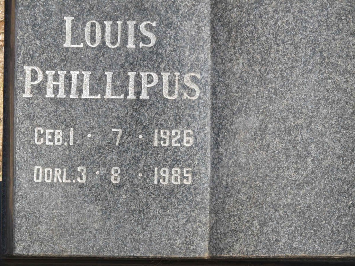 FOURIE Louis Phillipus 1926-1985