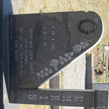 GELDENHUYS Jan 1929-1997 &amp; Bettie 1941-1996 :: GELDENHUYS Chris 1958-1981