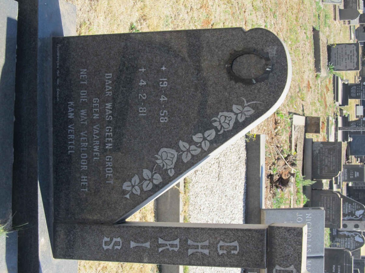 GELDENHUYS Jan 1929-1997 &amp; Bettie 1941-1996 :: GELDENHUYS Chris 1958-1981