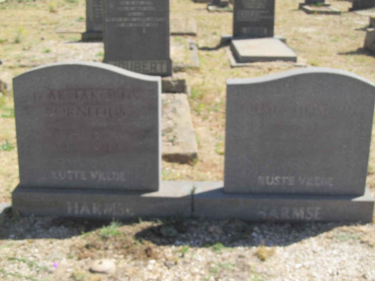 HARMSE Izak Jakobus Cornelius 1863-1941 &amp; Lousia Hendrina 1883-1964