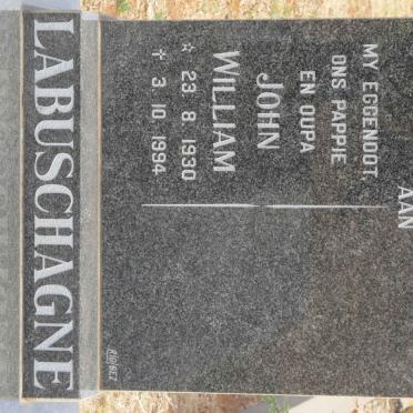 LABUSCHAGNE John William 1930-1994