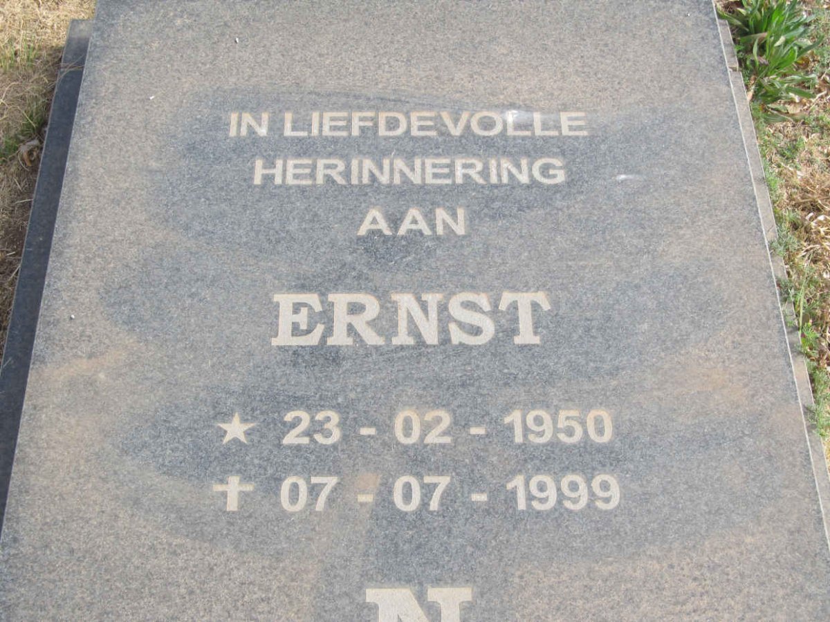 NORTJE Ernst 1950-1999 &amp; Anna-Marie 1953-