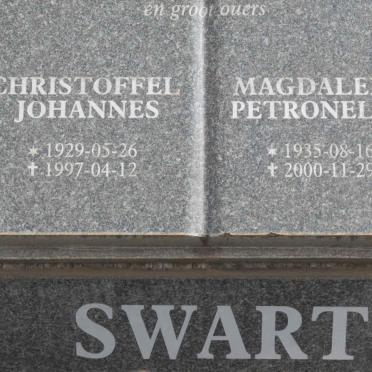 SWART Christoffel Johannes 1929-1997 &amp; Magdalena Petronella 1935-2000