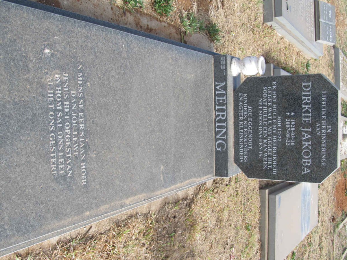MEIRING Dirkie Jakoba 1928-2007