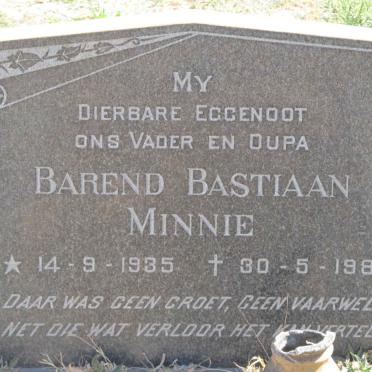 MINNIE Barend Bastiaan 1935-1981
