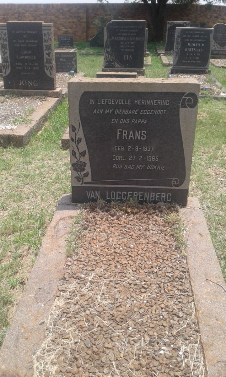 LOGGERENBERG Frans, van 1937-1965