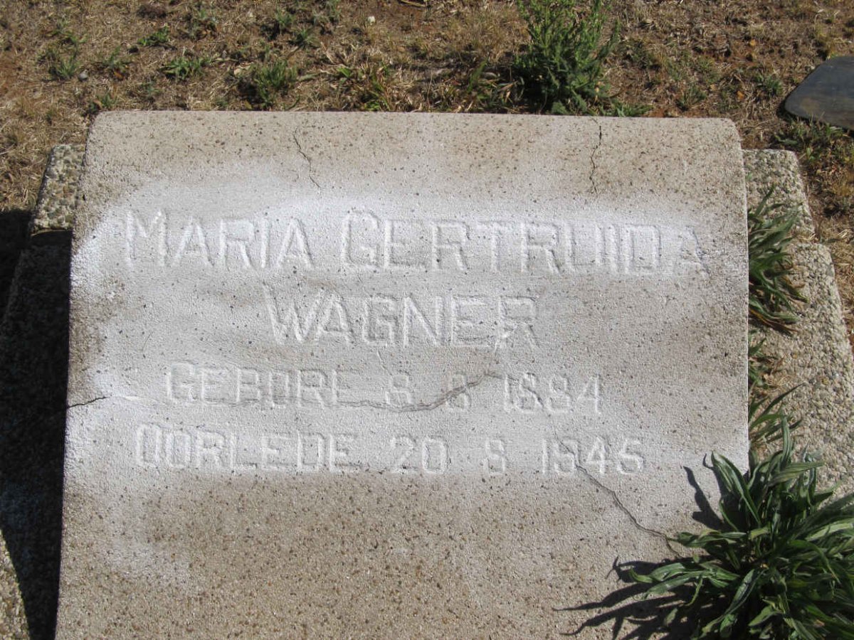 WAGNER Maria Gertruida 1884-1945
