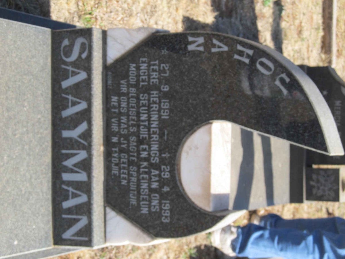SAAYMAN Johan 1991-1993
