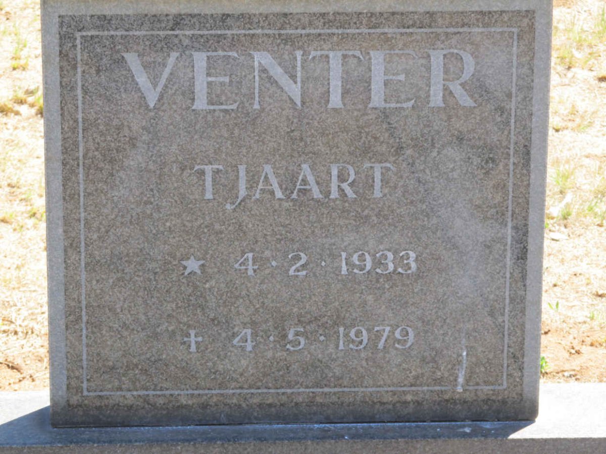VENTER Tjaart 1933-1979