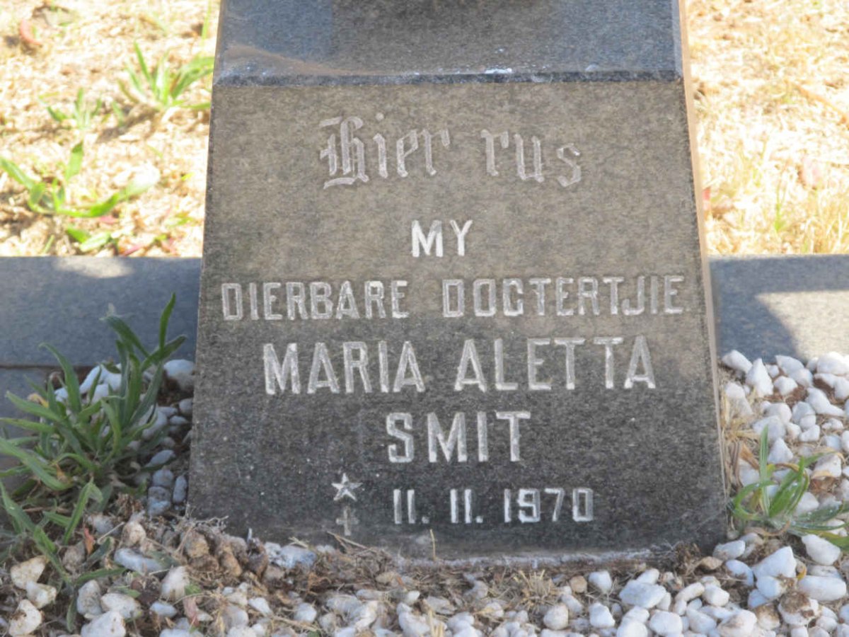 SMIT Maria Aletta 1970-1970