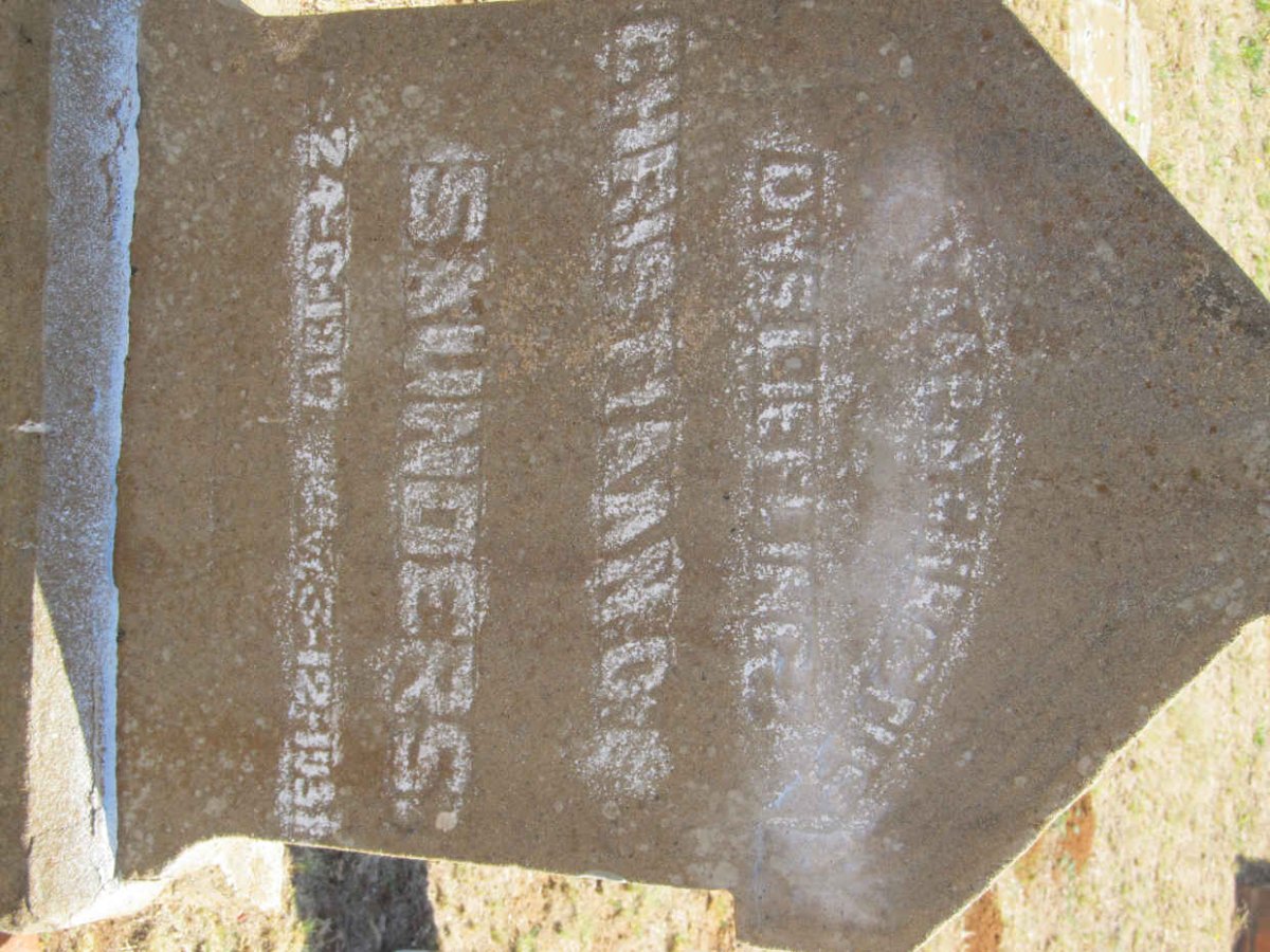 SAUNDERS Christiaan O. ? 1917-1931
