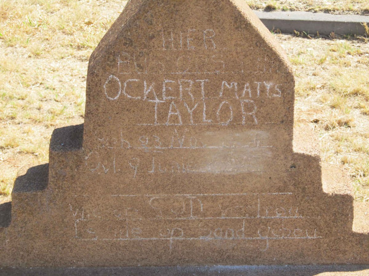 TAYLOR Ockert Matys -1924