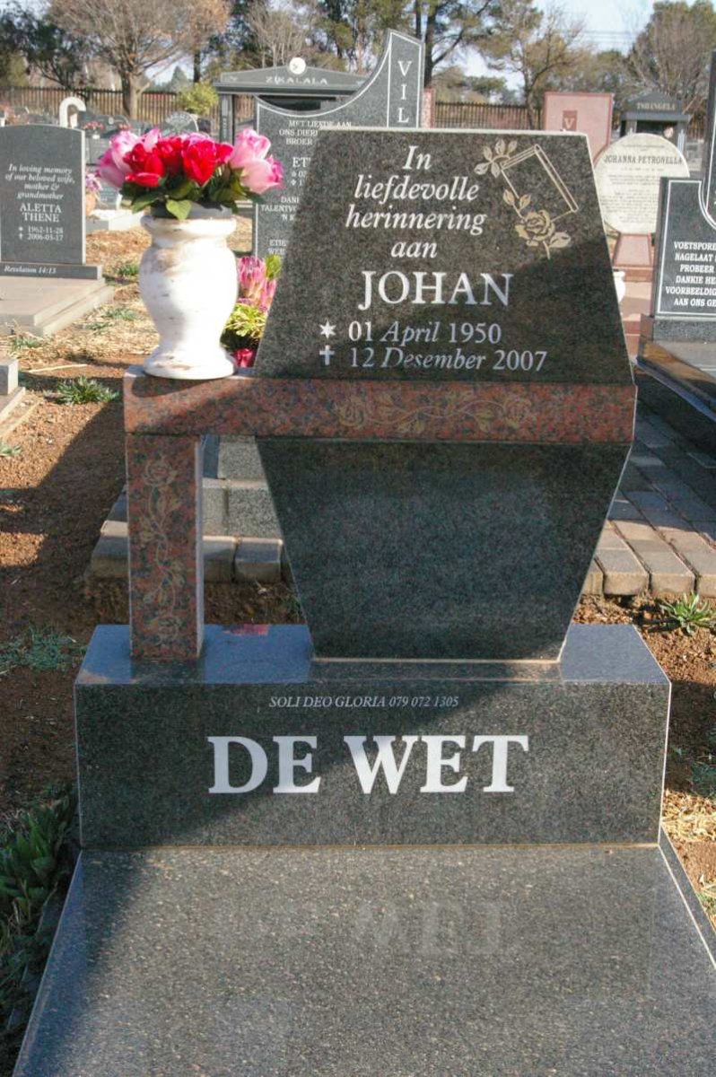 WET Johan, de 1950-2007
