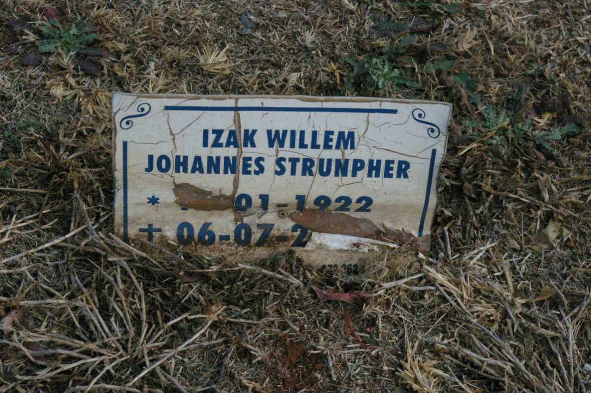 STRUNPHER Izak Willem Johannes 1922-20??