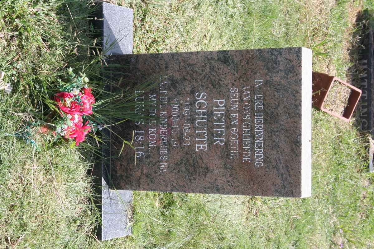 SCHUTTE Pieter 1991-2003