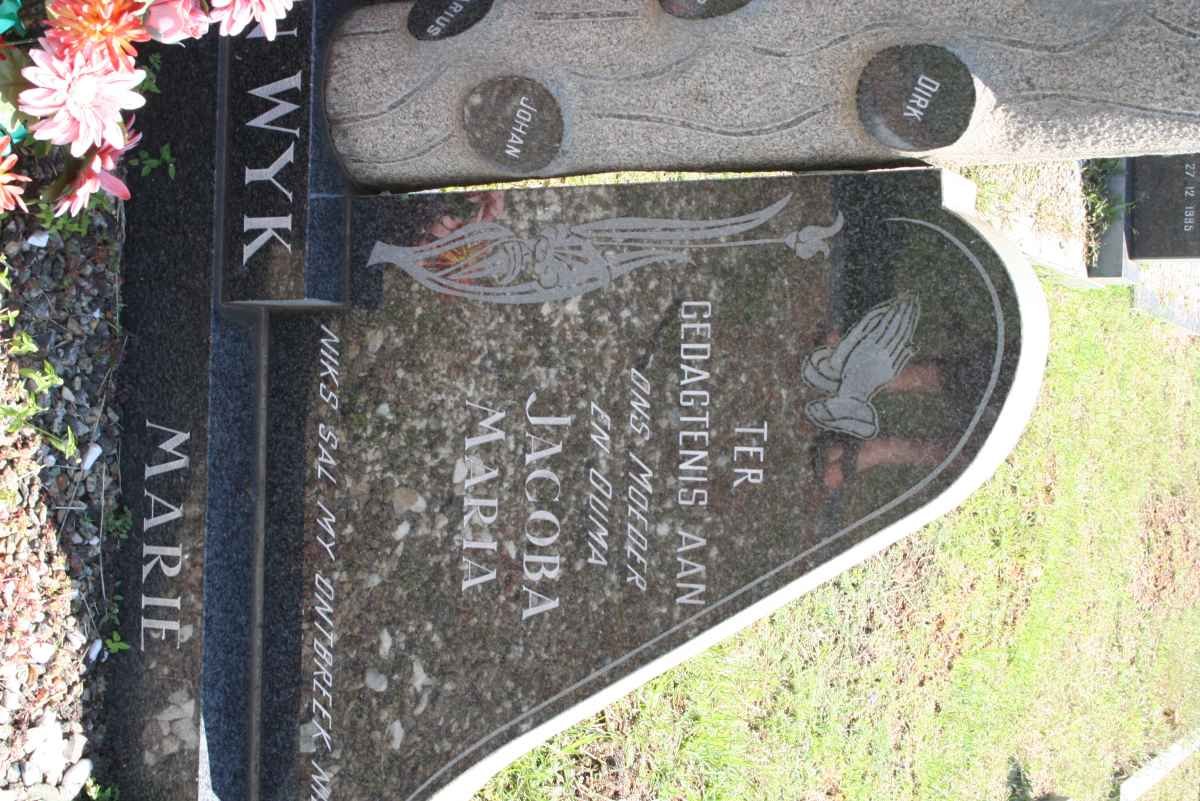 WYK Jacoba Maria, van
