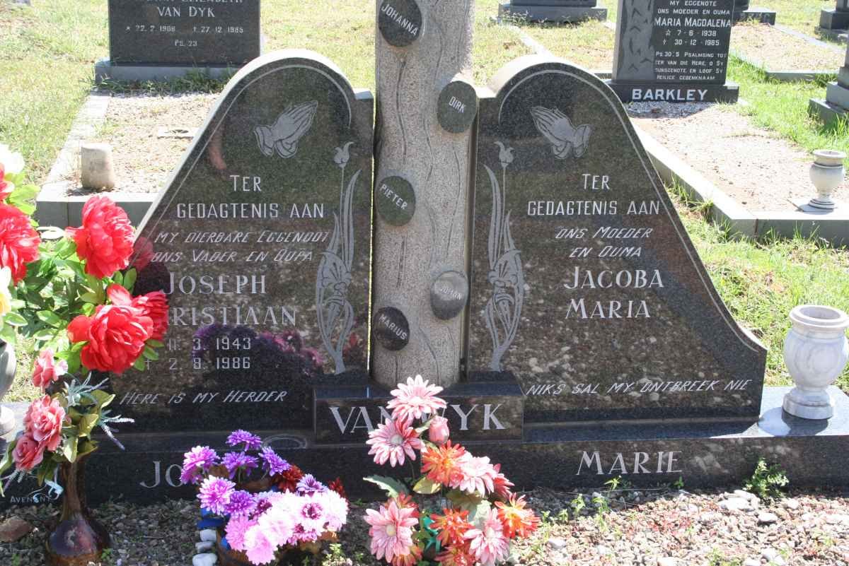 WYK Joseph Christiaan, van 1943-1986 &amp; Jacoba Maria