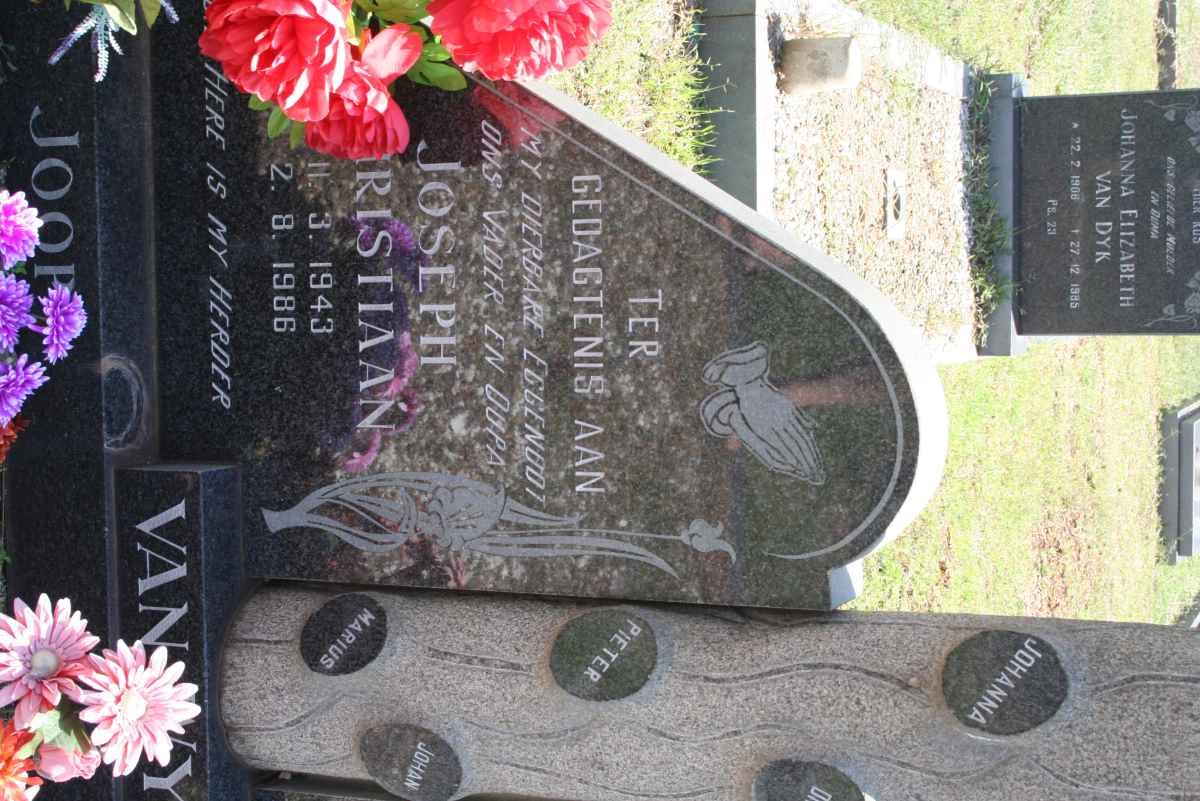 WYK Joseph Christiaan, van 1943-1986