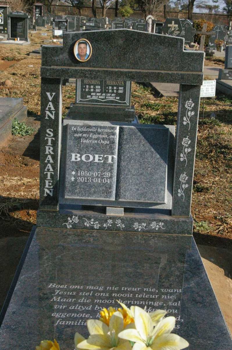 STRAATEN Boet, van 1950-2013