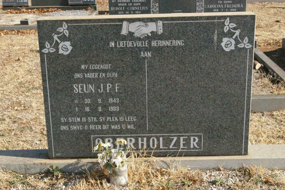 OBERHOLZER J.P.F. 1943-1983