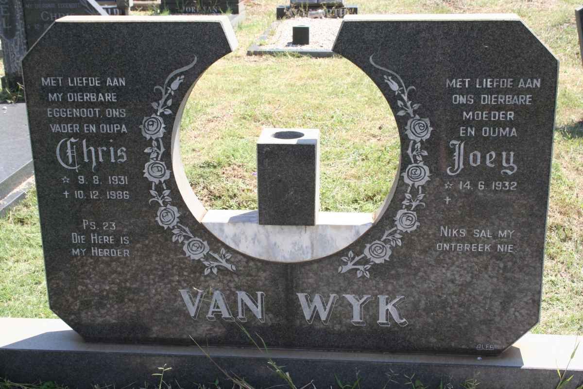 WYK Chris, van 1931-1986 &amp; Joey 1932-