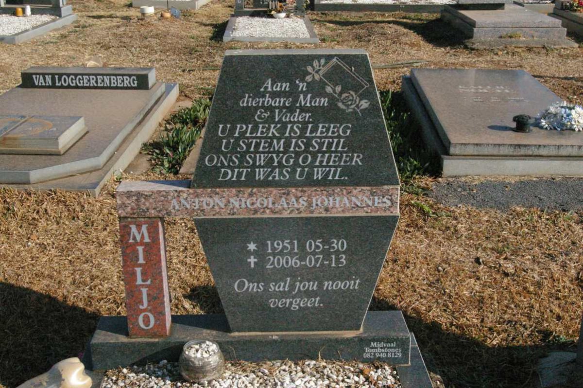 MILJO Anton Nicolaas Johannes 1951-2006