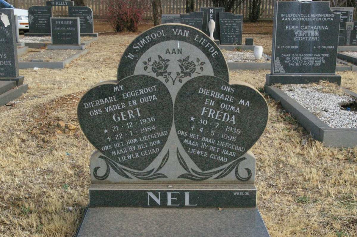 NEL Gert 1936-1984 &amp; Fréda 1939-1995